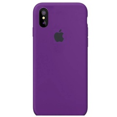 Чохол Silicone Case Full Protective (AA) для Apple iPhone XS Max (6.5 "), Фіолетовий / Grape