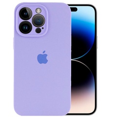 Чохол Silicone Case Full Camera Protective (AA) для Apple iPhone 14 Pro (6.1"), Бузковий / Dasheen