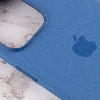 Чохол Silicone case (AAA) full with Magsafe and Animation для Apple iPhone 13 Pro (6.1"), Синий / Blue Jay