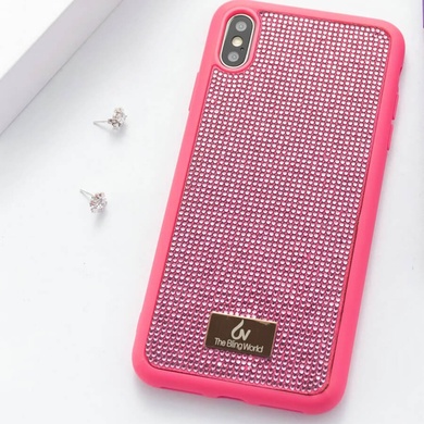 TPU чохол Bling World Grainy Diamonds для Apple iPhone X / XS (5.8 "), Рожевий