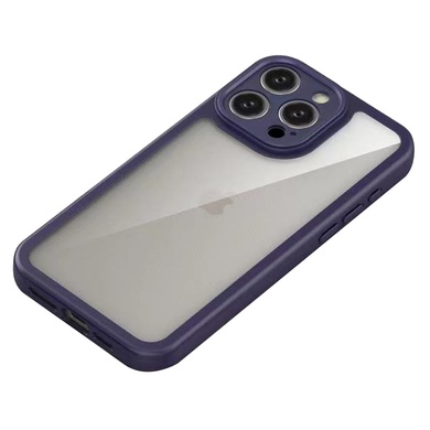 TPU чехол Transparent + Colour 1,5mm для Apple iPhone 11 Pro (5.8") Purple