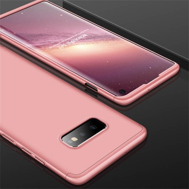 Пластикова накладка GKK LikGus 360 градусів (opp) для Samsung Galaxy S10e, Розовый / Rose Gold