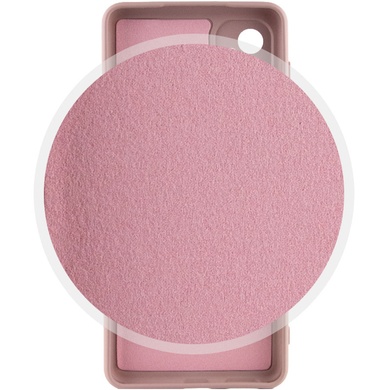 Чохол Silicone Cover Lakshmi Full Camera (AAA) для Samsung Galaxy A24 4G, Рожевий / Pink Sand