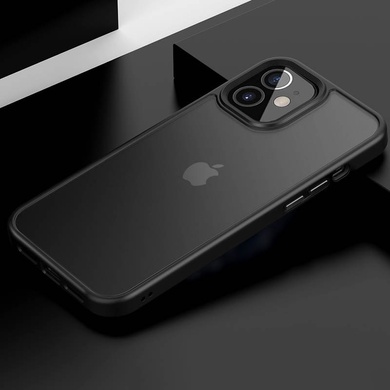 TPU+PC чохол Metal Buttons для Apple iPhone 12 mini (5.4"), Чорний