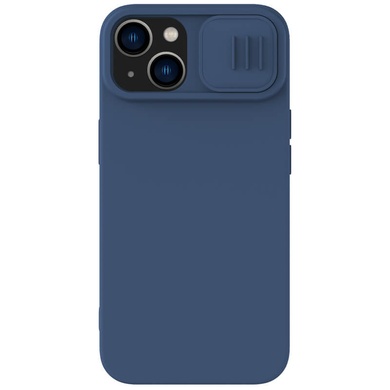 Силіконова накладка Nillkin Camshield Silky для Apple iPhone 14 (6.1"), Синій