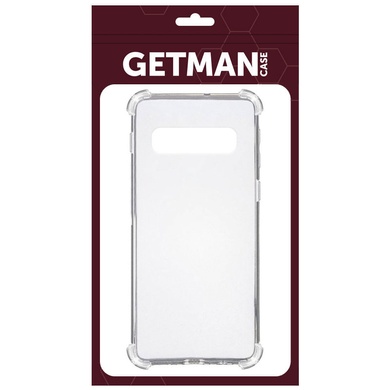 TPU чехол GETMAN Ease logo усиленные углы для Samsung Galaxy S10 Бесцветный (прозрачный)