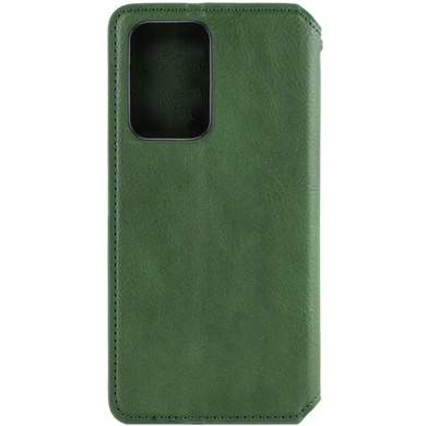 Шкіряний чохол книжка GETMAN Cubic (PU) для Samsung Galaxy S24 Ultra, Зелений