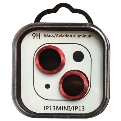 Захисне скло Metal Classic на камеру (в упак.) для Apple iPhone 13 mini / 13, Червоний / Red