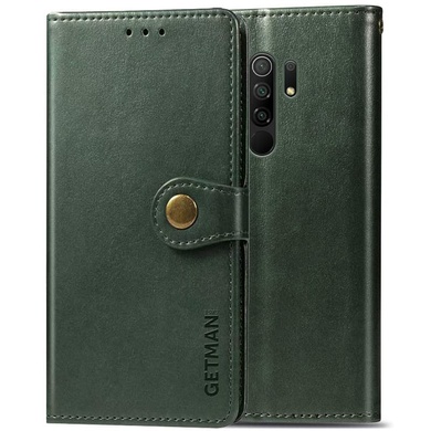 Кожаный чехол книжка GETMAN Gallant (PU) для Xiaomi Redmi 9 Зеленый