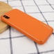 Кожаный чехол Xshield для Apple iPhone X / XS (5.8") Оранжевый / Apricot