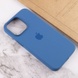 Чохол Silicone case (AAA) full with Magsafe and Animation для Apple iPhone 13 Pro (6.1"), Синий / Blue Jay