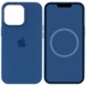 Чохол Silicone case (AAA) full with Magsafe and Animation для Apple iPhone 13 Pro (6.1"), Синий / Blue Jay