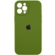 Чехол Silicone Case Full Camera Protective (AA) для Apple iPhone 12 Pro Max (6.7") Зеленый / Dark Olive