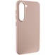 Кожаный чехол Bonbon Leather Metal Style для Samsung Galaxy S23+ Розовый / Light pink