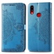 Кожаный чехол (книжка) Art Case с визитницей для Samsung Galaxy A10s Синий