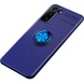 TPU чохол Deen ColorRing під магнитный тримач (opp) для Samsung Galaxy S21, Синий / Синий