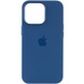 Чохол Silicone case (AAA) full with Magsafe and Animation для Apple iPhone 13 Pro (6.1"), Синий / Blue Jay