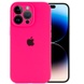 Чехол Silicone Case Full Camera Protective (AA) для Apple iPhone 14 Pro Max (6.7") Розовый / Barbie pink