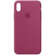 Чехол Silicone Case Full Protective (AA) для Apple iPhone X (5.8") / XS (5.8") Малиновый / Pomegranate