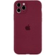 Чехол Silicone Case Full Camera Protective (AA) для Apple iPhone 12 Pro Max (6.7") Бордовый / Plum