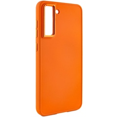 TPU чехол Bonbon Metal Style для Samsung Galaxy S23+ Оранжевый / Papaya