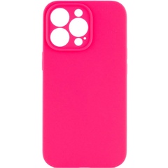 Чохол Silicone Case Full Camera Protective (AA) NO LOGO для Apple iPhone 15 Pro Max (6.7"), Рожевий / Barbie pink