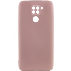 Чехол Silicone Cover Lakshmi Full Camera (A) для Xiaomi Redmi Note 9 / Redmi 10X Розовый / Pink Sand