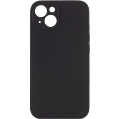 Чохол Silicone Case Full Camera Protective (AA) NO LOGO для Apple iPhone 14 (6.1"), Чорний / Black