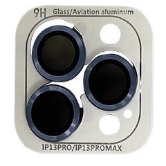 Захисне скло Metal Classic на камеру (в упаковці) для Apple iPhone 13 Pro / 13 Pro Max, Голубой / Sierra Blue