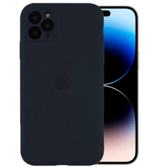Чехол Silicone Case Full Camera Protective (AA) для Apple iPhone 14 Pro (6.1") Серый / Dark Gray