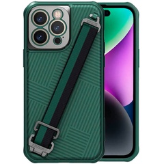 Карбоновая накладка Nillkin Strap Case для Apple iPhone 14 Pro Max (6.7") Green