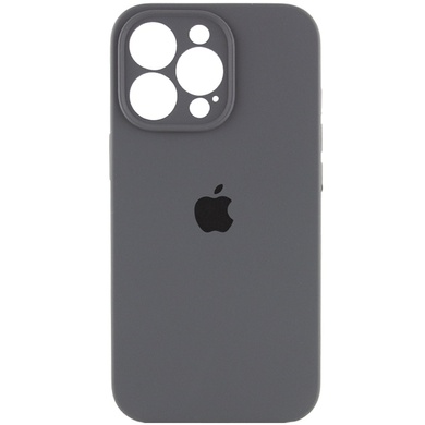 Чохол Silicone Case Full Camera Protective (AA) для Apple iPhone 14 Pro (6.1"), Серый / Dark Gray