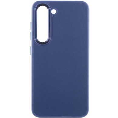 Кожаный чехол Bonbon Leather Metal Style для Samsung Galaxy S23+ Синий / Cosmos blue