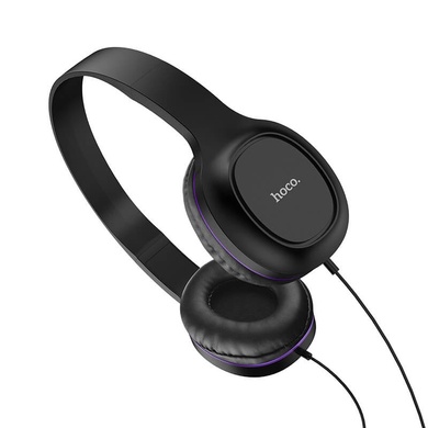 Навушники Hoco W24, Черно - фиолетовый