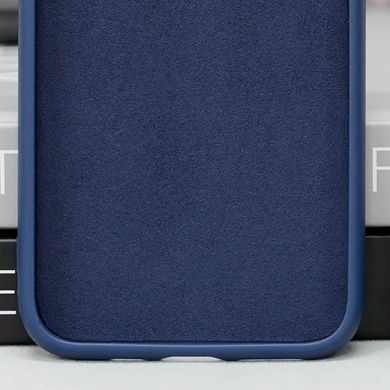 Чехол TPU+Glass Sapphire Midnight with MagSafe для Apple iPhone 14 (6.1") Синий / Deep navy