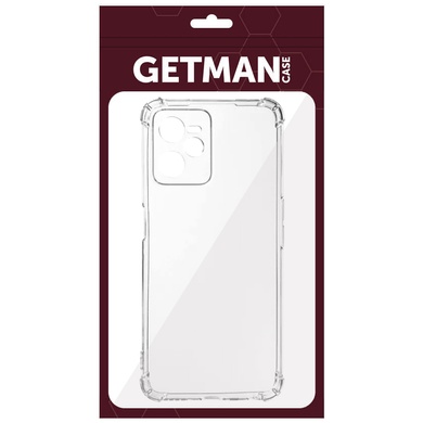 TPU чохол GETMAN Ease logo посилені кути Full Camera для Realme C35, Безбарвний (прозорий)