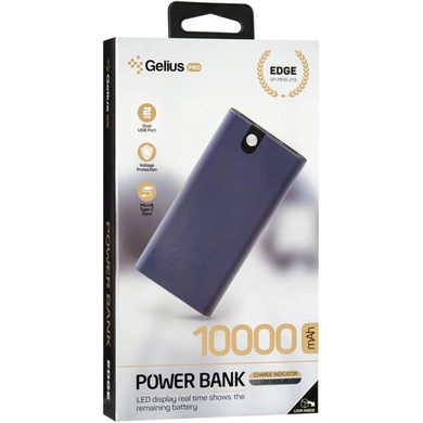 Портативний зарядний пристрій Gelius Pro Edge GP-PB20-013 10000mAh, silver