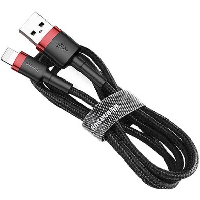 Дата кабель Baseus Cafule Lightning Cable 2.4A (0.5m) (CALKLF-A), Красный / Черный