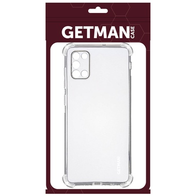 TPU чохол GETMAN Ease logo посилені кути для Samsung Galaxy A31, Безбарвний (прозорий)