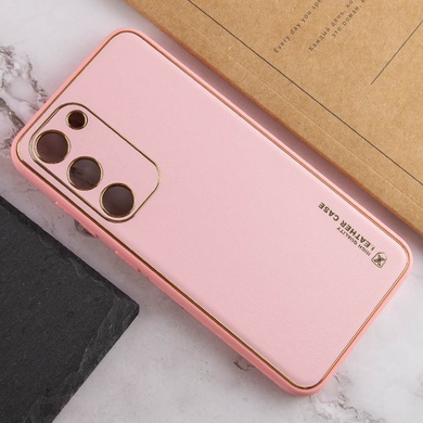 Шкіряний чохол Xshield для Samsung Galaxy S23, Рожевий / Pink