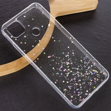 TPU чехол Star Glitter для Xiaomi Redmi 10C Прозрачный
