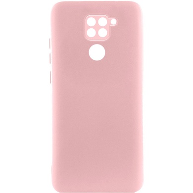 Чехол Silicone Cover Lakshmi Full Camera (A) для Xiaomi Redmi Note 9 / Redmi 10X Розовый / Pink Sand