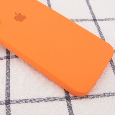 Чехол Silicone Case Square Full Camera Protective (AA) для Apple iPhone 7 plus / 8 plus (5.5") Оранжевый / Bright Orange