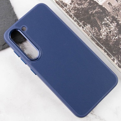 Кожаный чехол Bonbon Leather Metal Style для Samsung Galaxy S23+ Синий / Cosmos blue