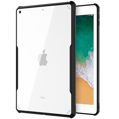 TPU+PC чехол Xundd c усиленными углами для Apple iPad 10.2" (2019) (2020) (2021) Бесцветный / Черный