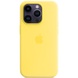 Чохол Silicone case (AAA) full with Magsafe для Apple iPhone 14 Pro (6.1"), Жовтий / Canary Yellow