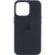 Чохол Silicone case (AAA) full with Magsafe and Animation для Apple iPhone 13 Pro (6.1"), Черный / Midnight