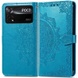 Кожаный чехол (книжка) Art Case с визитницей для Xiaomi Poco X4 Pro 5G Синий