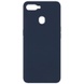 Чохол Silicone Cover Full without Logo (A) для Oppo A5s / Oppo A12, Синій / Midnight Blue