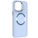 TPU чохол Bonbon Metal Style with MagSafe для Apple iPhone 14 (6.1"), Блакитний / Mist blue